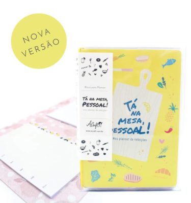 planner de refeições acraft ta na mesa pessoal